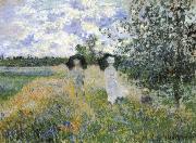 Claude Monet A walk near Argenteuil Germany oil painting artist